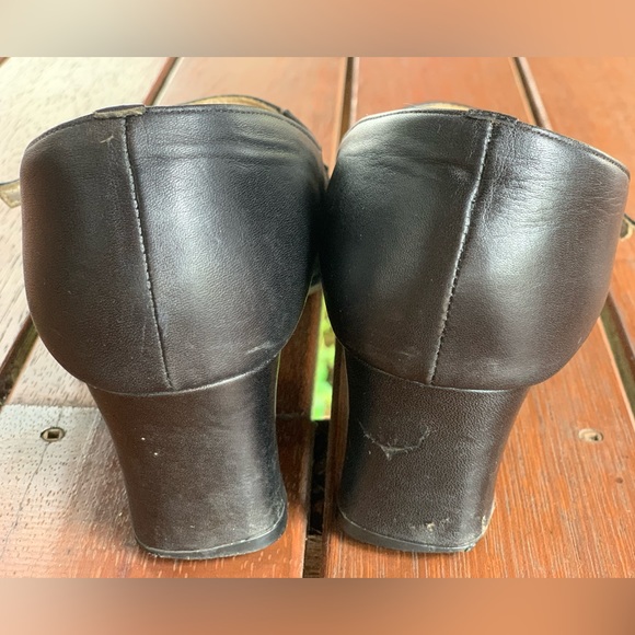 Made in Japan Black Leather Heels Size 6 - Picture 4 of 6